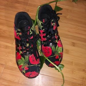adidas rose print sneakers